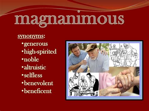 magnanimous definition and antonyms